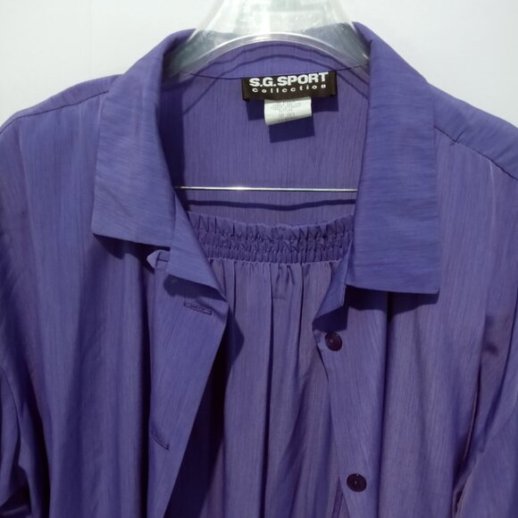 Vintage S.G. SPORT COLLECTION Purple Skirt & Top Set Size 1X - Picture 4 of 9